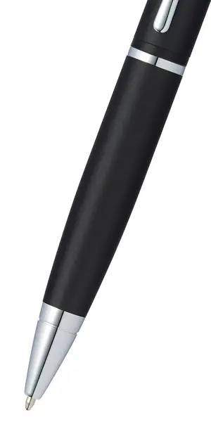 Cross Calais(TM) Matte Black with Polished Chrome Appointments Ballpoint Pen.webp