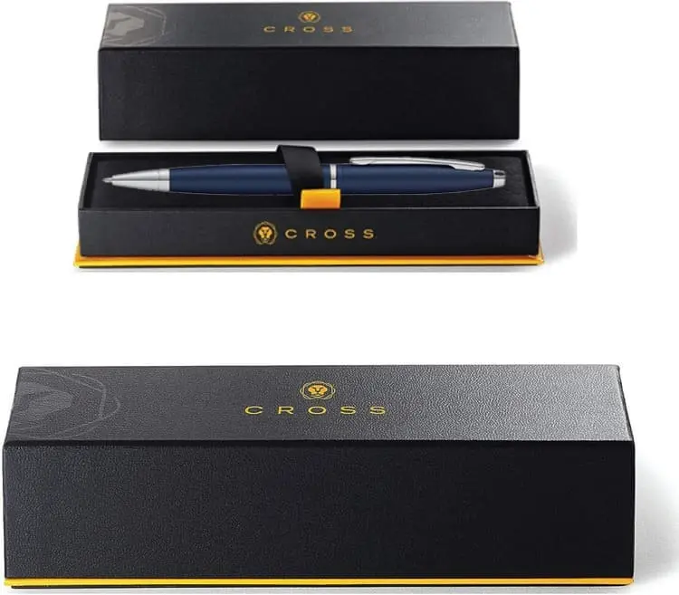 Cross Calais(TM) Matte Metallic Blue with Polished Chrome Appointments Ballpoint.webp