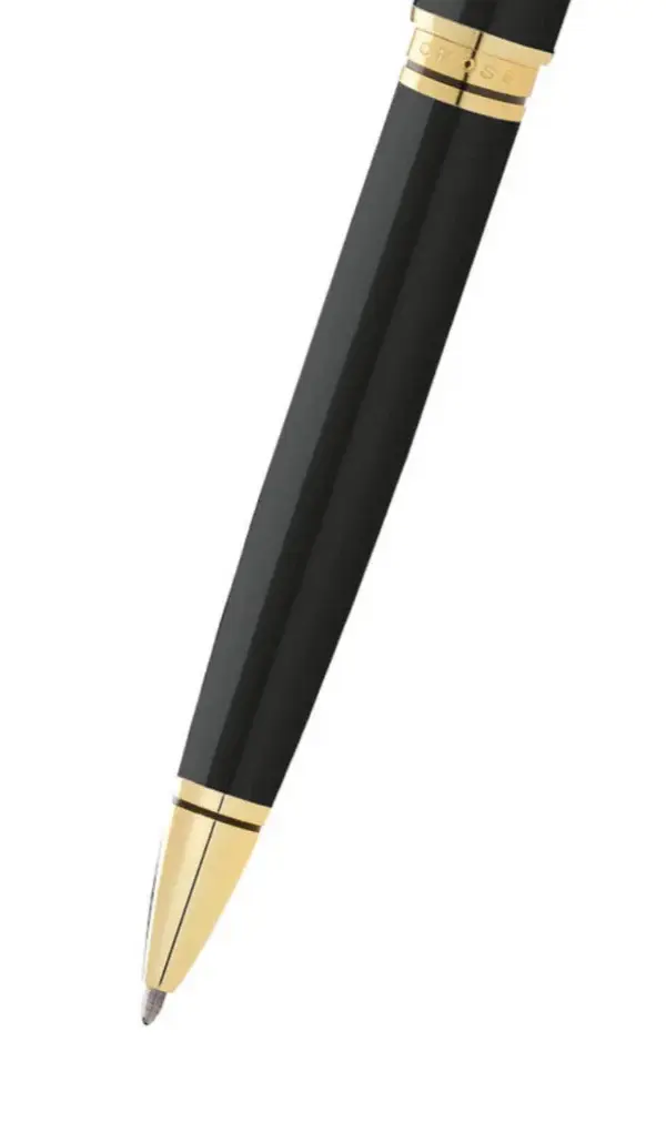 Coventry Classic Black Lacquer with Gold Tone Appointments Ballpoint Pen.webp