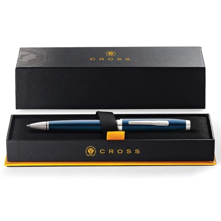 Coventry Blue Lacquer with Polished Chrome Appointments Ballpoint Pen (1).webp