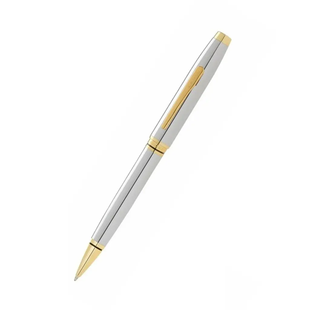 Coventry Polished Chrome with Gold Tone Appointments Ballpoint Pen.webp