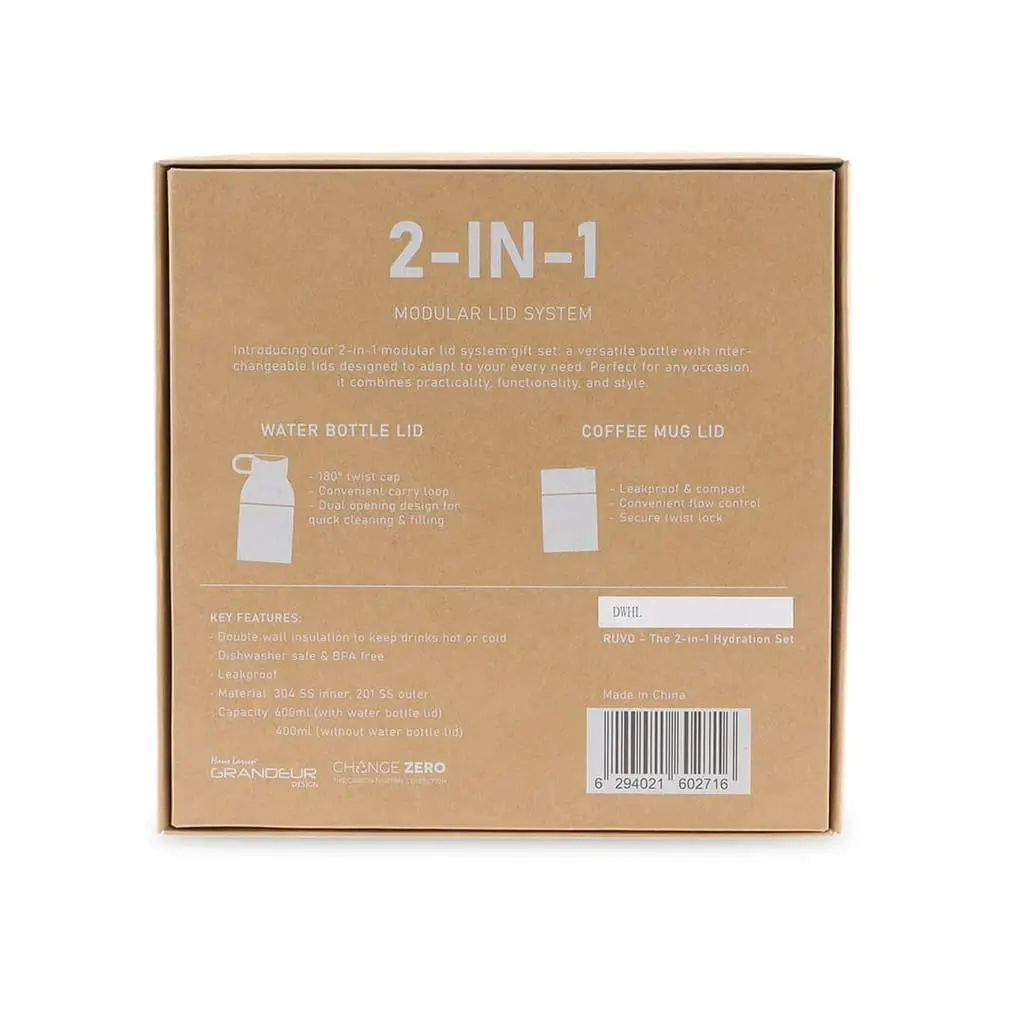 RUVO - CHANGE ZERO 2-in-1 Modular Hydration Gift Set - Black (1).webp