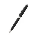Coventry Black Lacquer with Polished Chrome Appointments Ballpoint Pen (Blue Ink) .webp