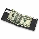 Moleskine Classic Genuine Leather Clip Wallet - Black (2).webp